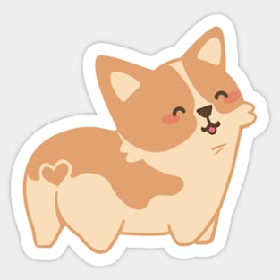 Corgi Heart Sticker